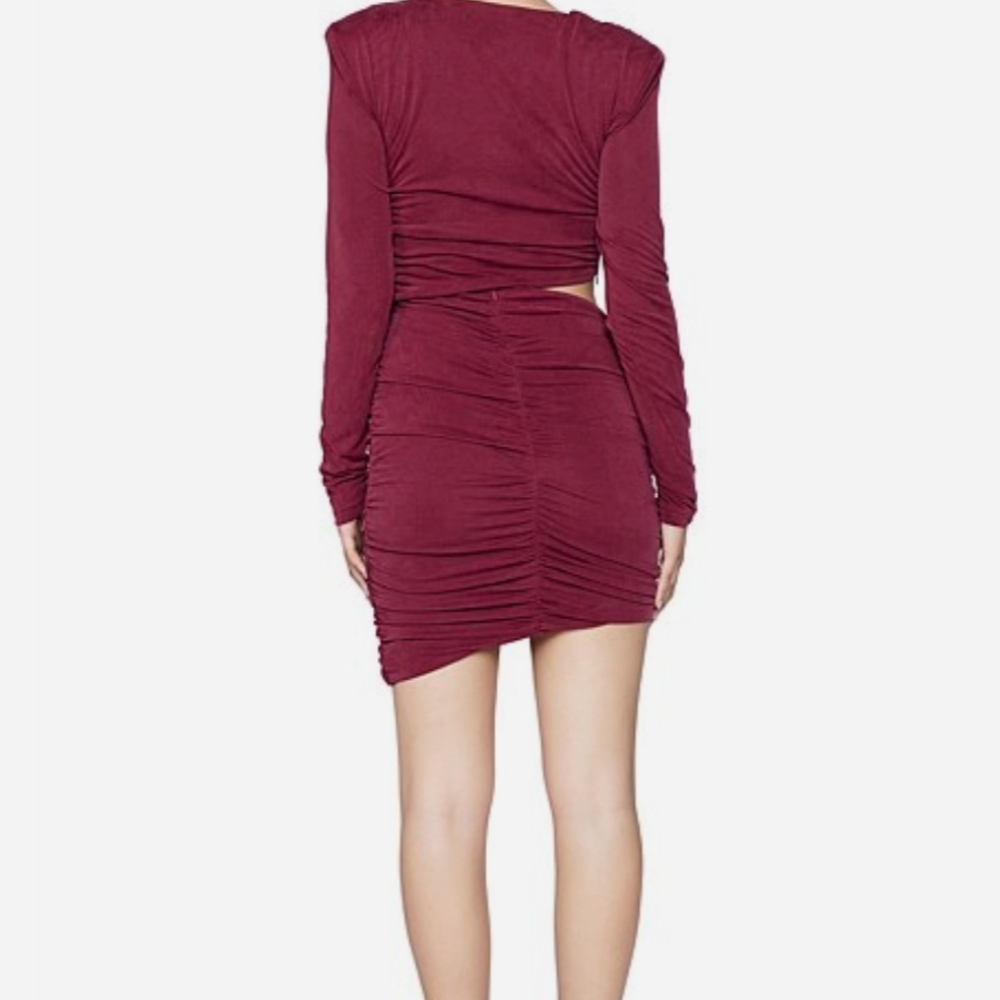 BARDOT Rosa Ruched Mini Dress Size 8 - Picture 4 of 5